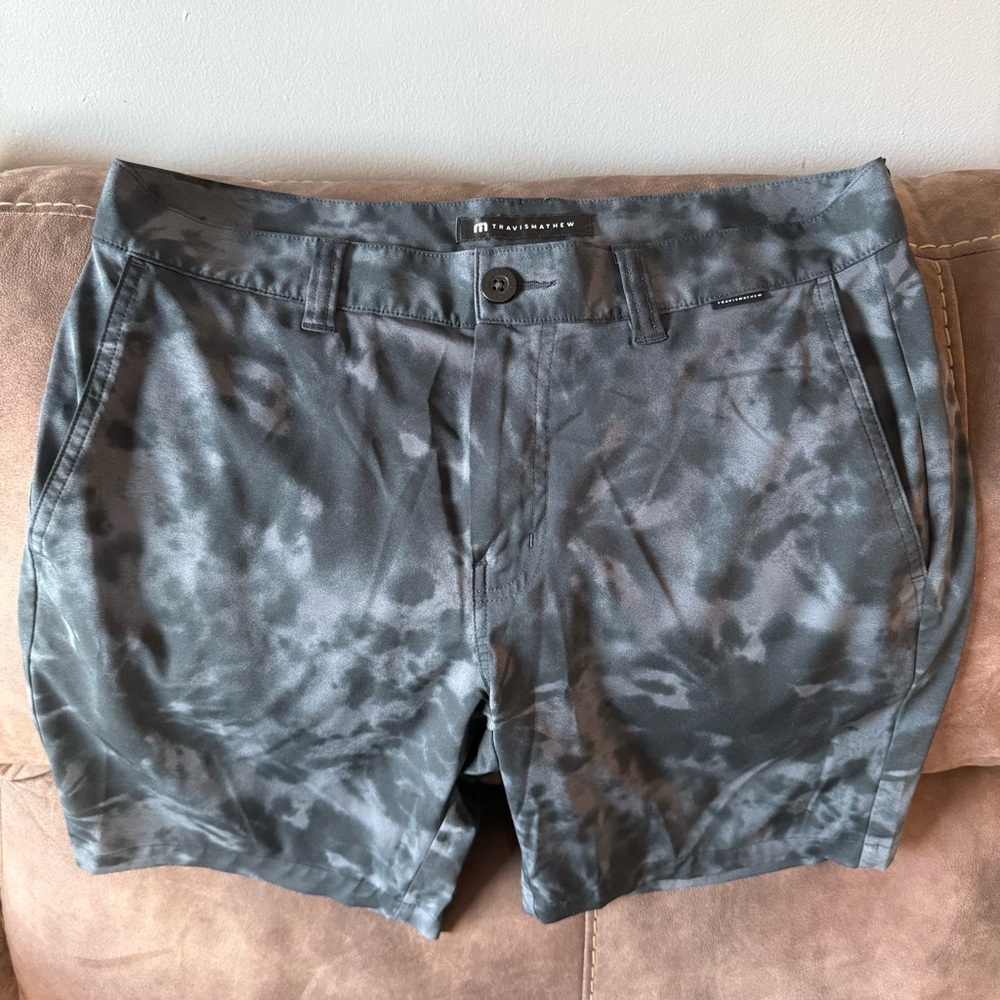 Travis Mathew Black Shorts with Subtle Gray Tint